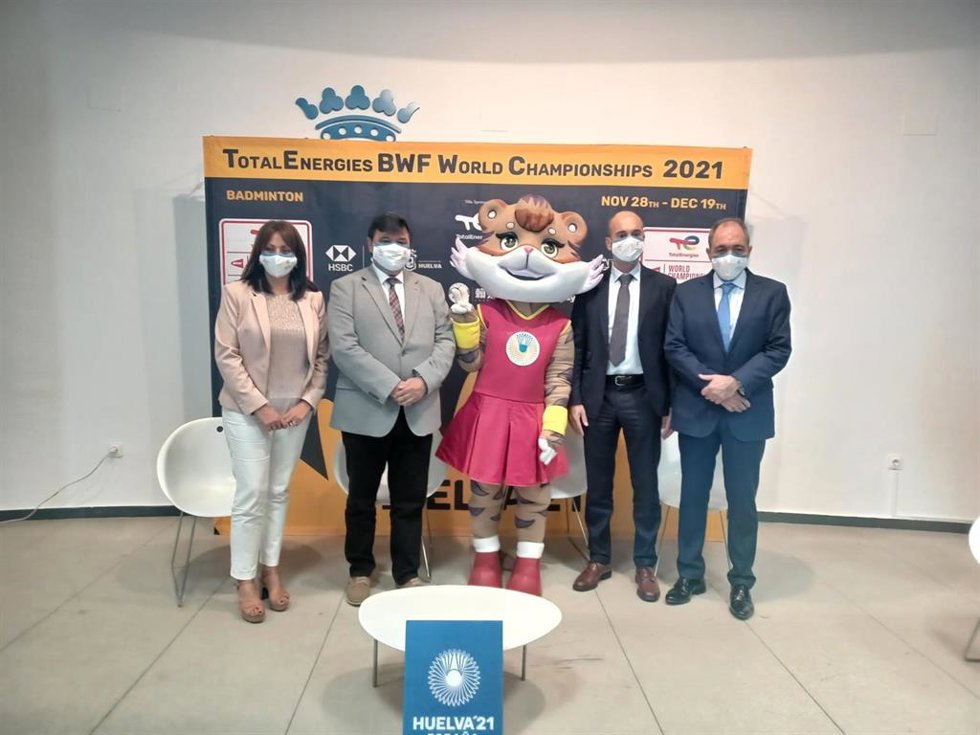 Presentación de los Mundiales de Bádminton en Huelva.