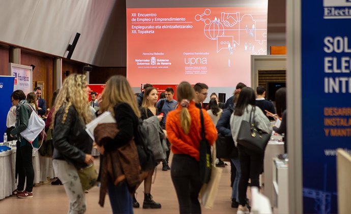 Archivo - Una imagen del último encuentro de empleo que se realizó en formato presencial.