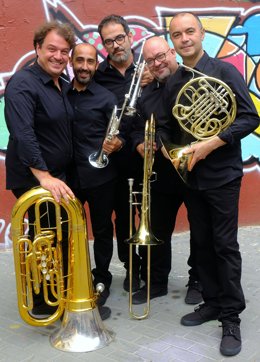 Archivo - Spanish Brass, en la Feria del Libro de Fráncfort 2021