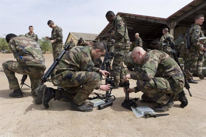 Archivo - Militares franceses de la operación Barkhane en Malí