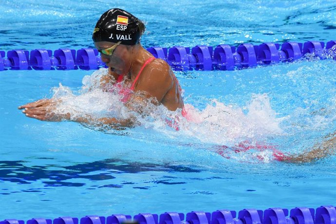 Archivo - Jessica Vall Montero (ESP) competes on women's 100m breaststroke heats during the Olympic Games Tokyo 2020, swimming, on July 25, 2021 at Tokyo aquatics center in Tokyo, Japan - Photo Yoann Cambefort / Marti Media / DPPI
