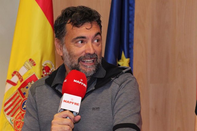 Archivo - Sergi Bruguera, coach os Spanish tennis selection during the official announcement of the Spanish Selection of Tennis, wich will play the David Cup finals.
