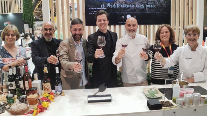 El flaón de Ibiza, uno de los protagonistas en el stand de Baleares del Salón Gourmets de Madrid.