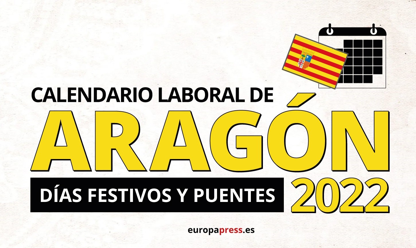 Calendario laboral de Aragón para 2022