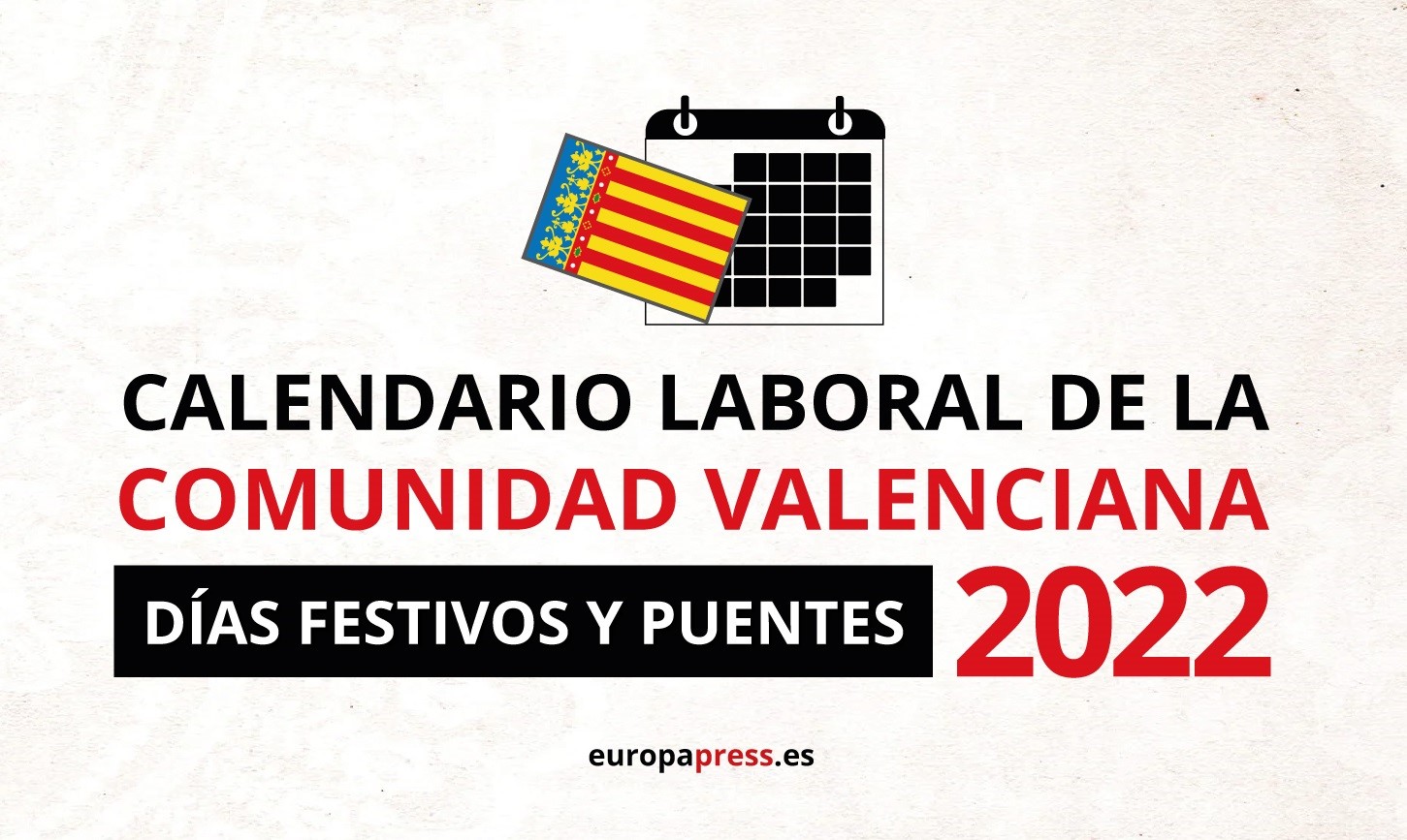 Calendario laboral de la Comunidad Valenciana