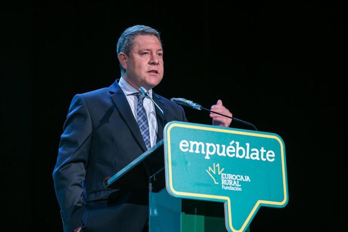 El presidente de C-LM, Emiliano García-Page, en su participación en el evento 'Empuéblate'