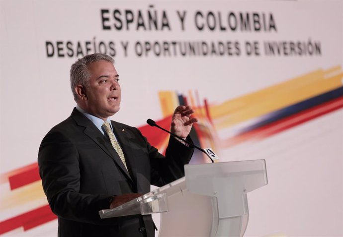 Archivo - El presidente de la República de Colombia, Iván Duque