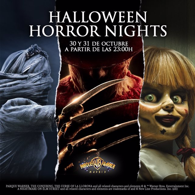 Parque Warner Madrid celebrará las 'Halloween Horror Nights' durante las noches del 30 y 31 de octubre