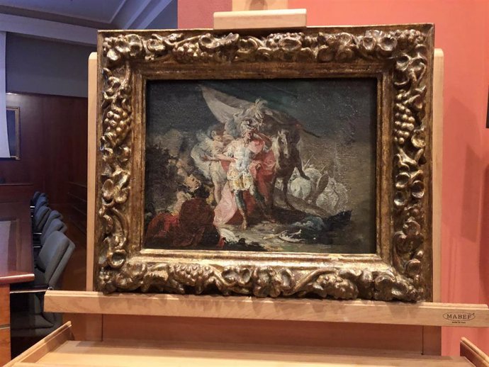 Boceto de 'Aníbal, vencedor', de Francisco de Goya, conservado en el Museo de Zaragoza