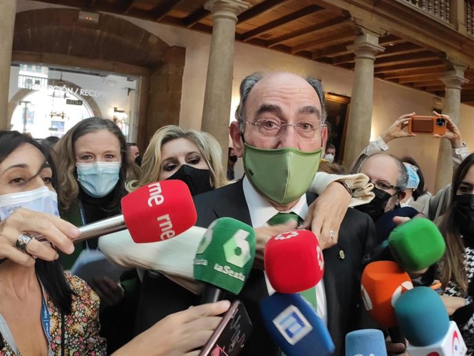 El presidente de Iberdrola, Ignacio Galán, en Oviedo.
