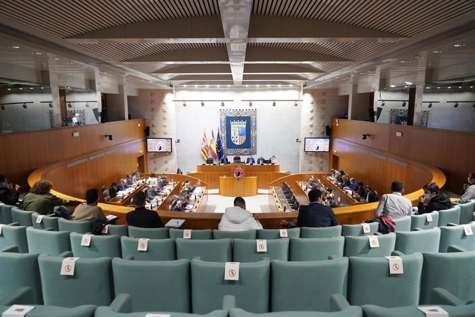 Aliaga ha intervenido en la sesión plenaria de las Cortes.