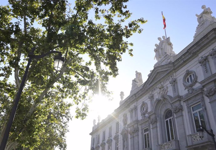 La fachada del Tribunal Supremo, a 15 de octubre de 2021, en Madrid (España).