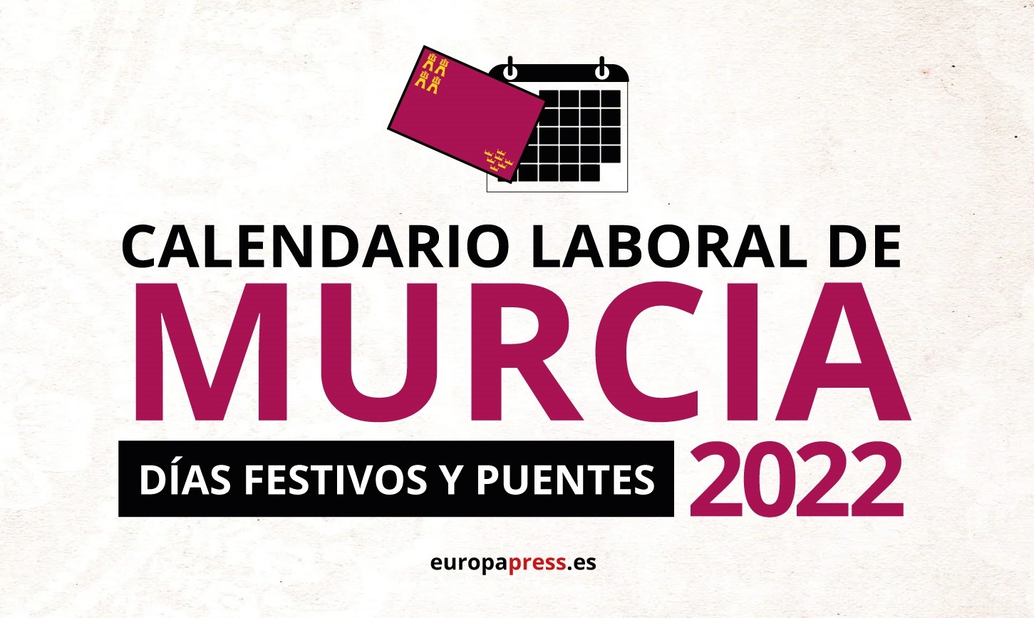 Calendario laboral para Murcia en 2022