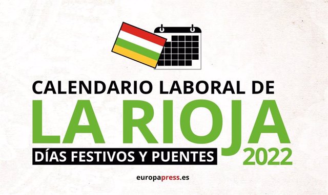 Calendario laboral de La Rioja para 2022