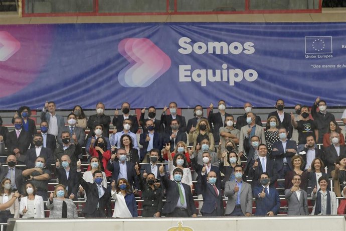 López Miras durante la clausura del encuentro 'Somos Equipo RIS3-Región de Murcia'