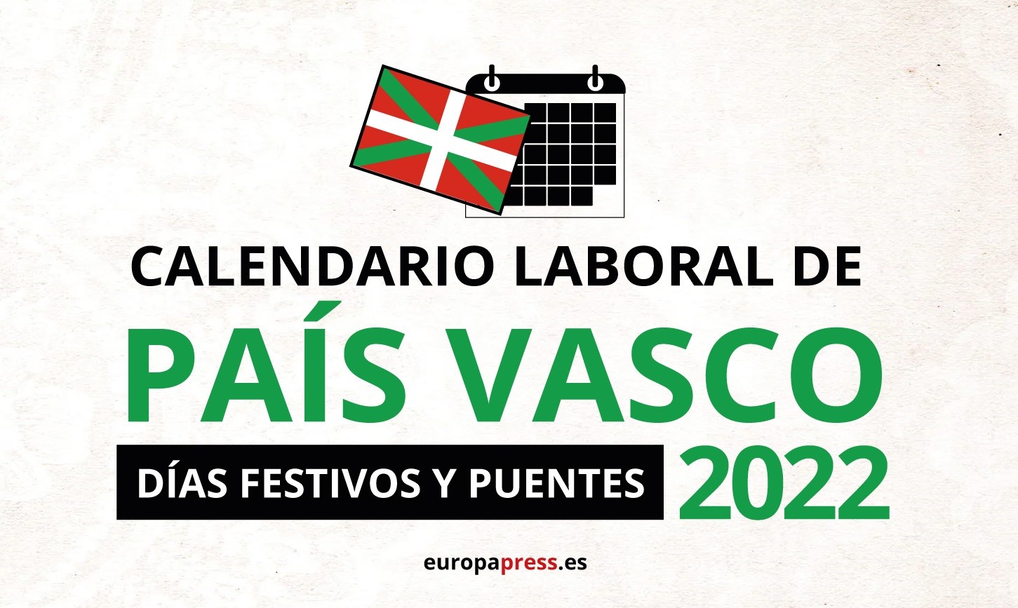 Calendario laboral para 2022 del País Vasco
