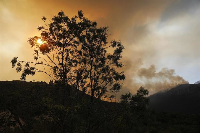 Archivo - Incendio en el término abulense de Navalacruz, a 16 de agosto de 2021, en Ávila, Castilla y León (España). El fuego se inició en Navalacruz este sábado y permanece activo en el nivel 2 con afección provisional de al menos 12.000 hectáreas. El 