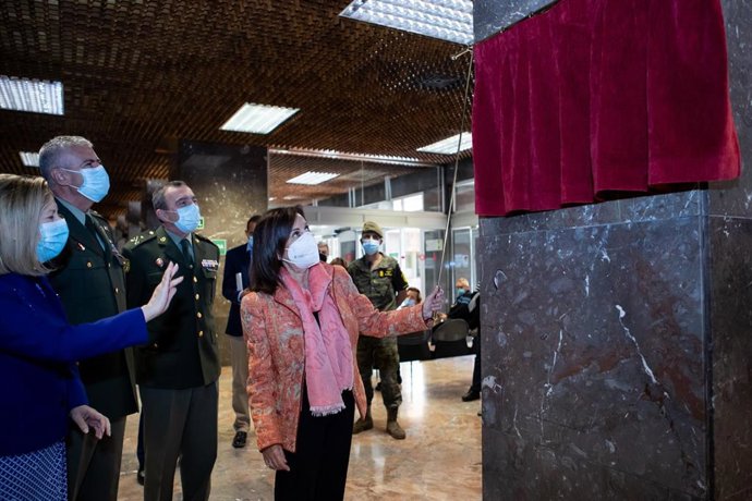 La ministra de Defensa, Margarita Robles, en el 125 aniversario del Hospital Central de la Defensa Gómez Ulla de Madrid