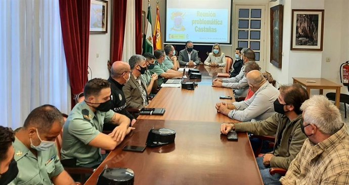 Reunión sobre el dispositivo de seguridad para la temporada de la castaña.