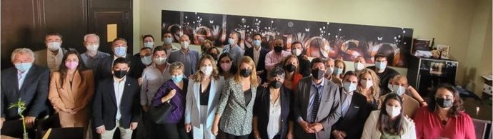 Marín, junto a miembros de Cs en la provincia de Jaén.