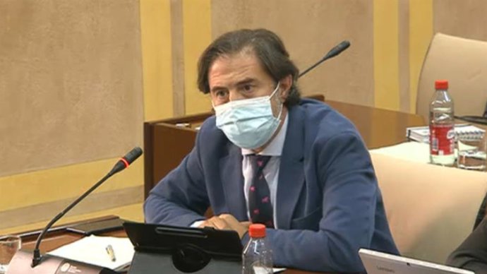 El portavoz de Vox en la Comisión de Presidencia del Parlamento de Andalucía, Benito Morillo, en una imagen de archivo.