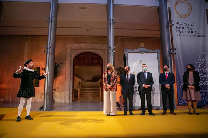 Acto de entrega de las Medallas al Mérito Cultural de Castilla-La Mancha de 2019 y 2020.