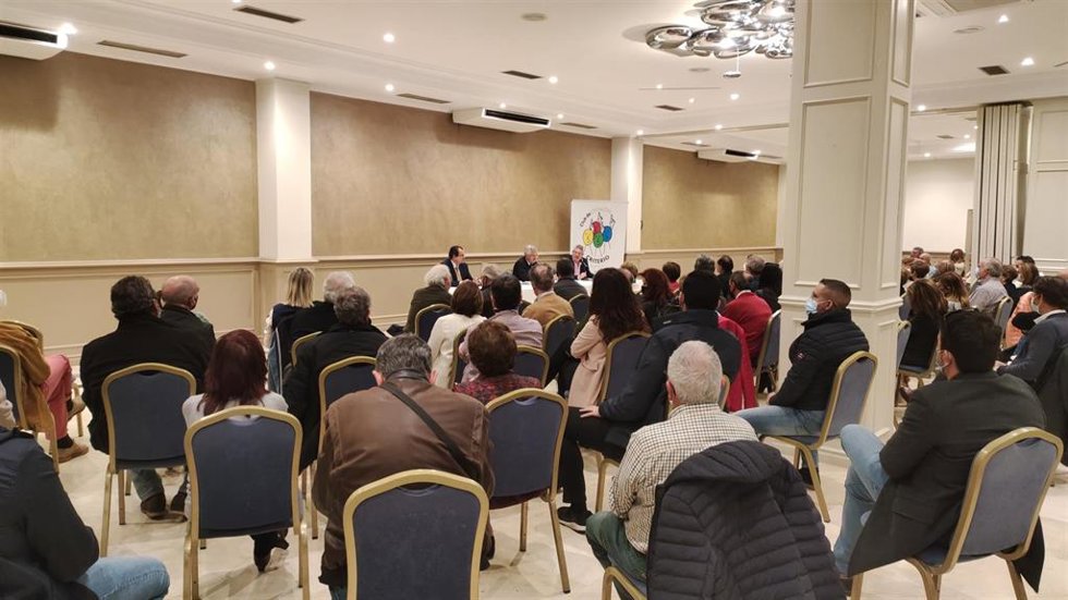Ortega Lara en un acto al que ha sido invitado por el Club de Opinión Criterio en el hotel Castilla Vieja de Palencia
