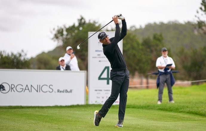 El golfista español Álvaro Quirós en el Mallorca Open de golf