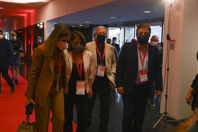 Adriana Lastra, Fernández Vara, Rodríguez Ibarra y Lara Garlito visitan la Institución Ferial de Mérida este viernes, donde se celebrará el Congreso Regional del PSOE de Extremadura 