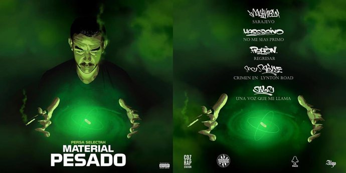 Portada y contraportada del primer disco producido por el sello discográfico Osmio Studio.