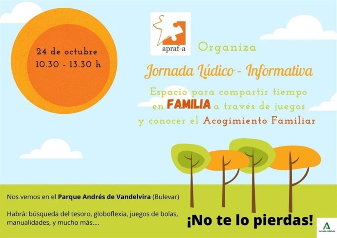 Cartel de la jornada sobre acogimiento familiar.