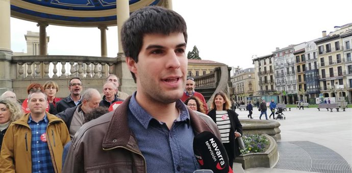 Archivo - Carlos Guzmán, coordinador general de Izquierda Unida de Navarra