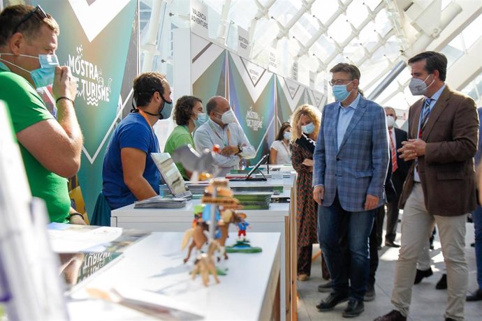 El 'president' de la Generalitat, Ximo Puig, en la inauguración de la III Mostra de Turisme de la Comunitat Valenciana.