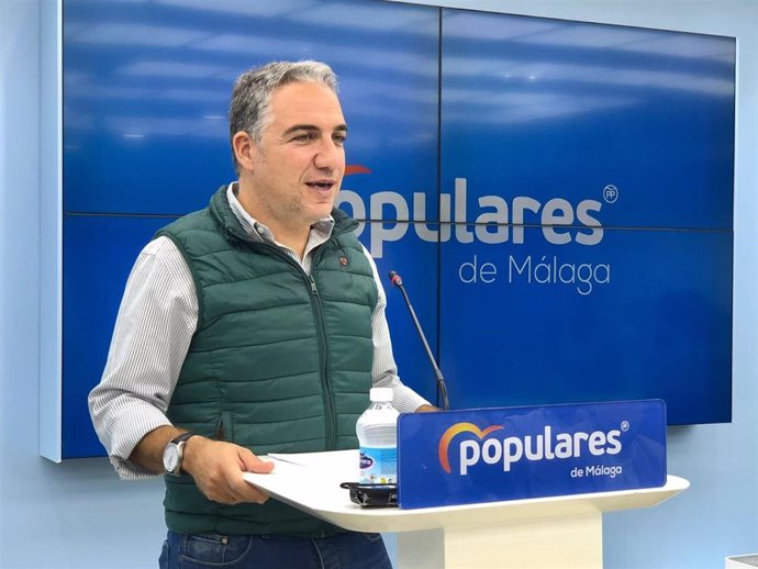 Elías Bendodo, portavoz del PP Andaluz y presidente del PP de Málaga