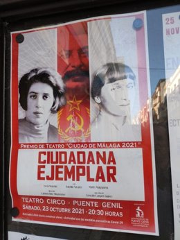 El cartel de la obra de teatro de Gonzalo Campos Suárez titulada 'Ciudadana Ejemplar'