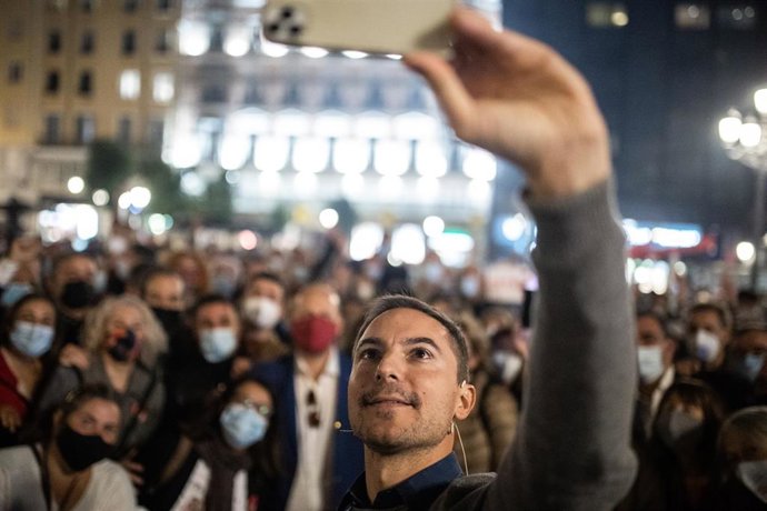 Juan Lobato en el acto de cierre de su campaña a las primarias del PSOE-M
