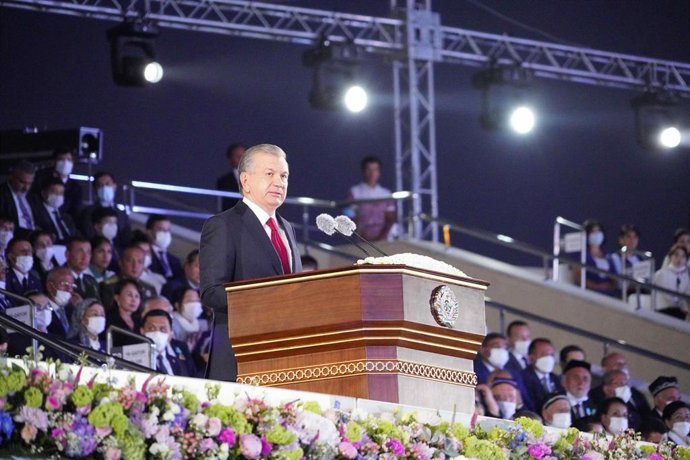 Archivo - El presidente de Afganistán, Shavkat Mirziyoyev