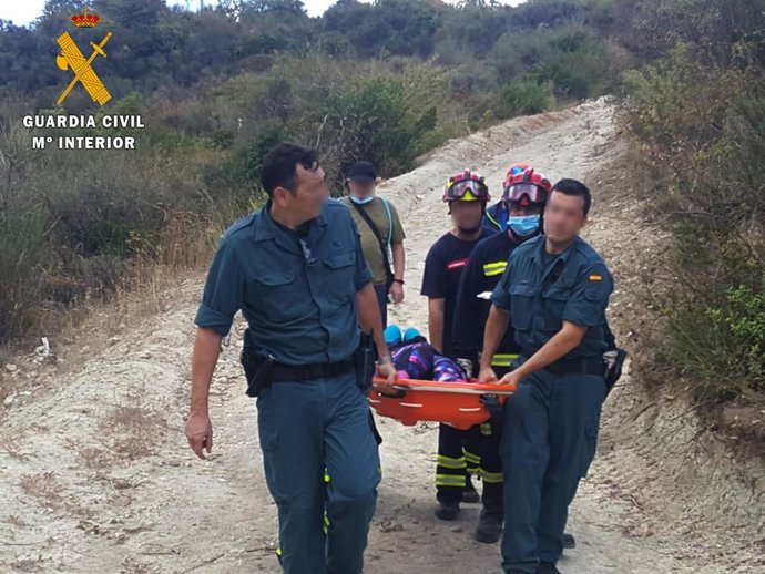 Rescatada una senderista de 62 años herida en el Centro de Interpretación de Santa Rita en Cabra