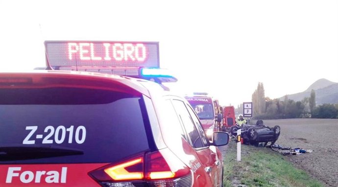 Uno de los accidentes atendidos este fin de semana