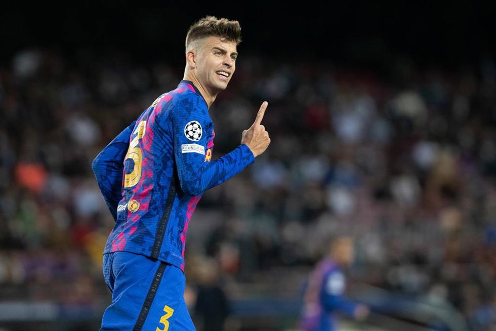Gerard Piqué con el FC Barcelona