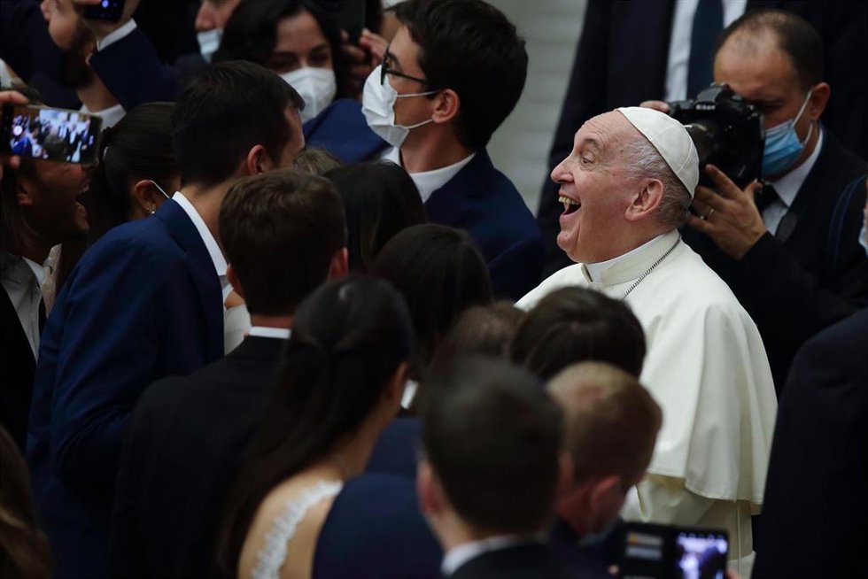 El Papa Francisco durante la Audiencia General del pasado miércoles en el Vaticano