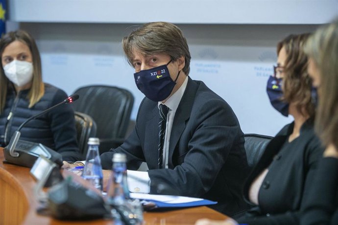 El conselleiro de Facenda, Miguel Corgos, en comisión parlamentaria