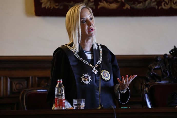 Archivo - La fiscal superior de Andalucía, Ana Tárrago, en la apertura del año judicial 2021-22 a 17 de septiembre 2021 en Granada (Andalucía)