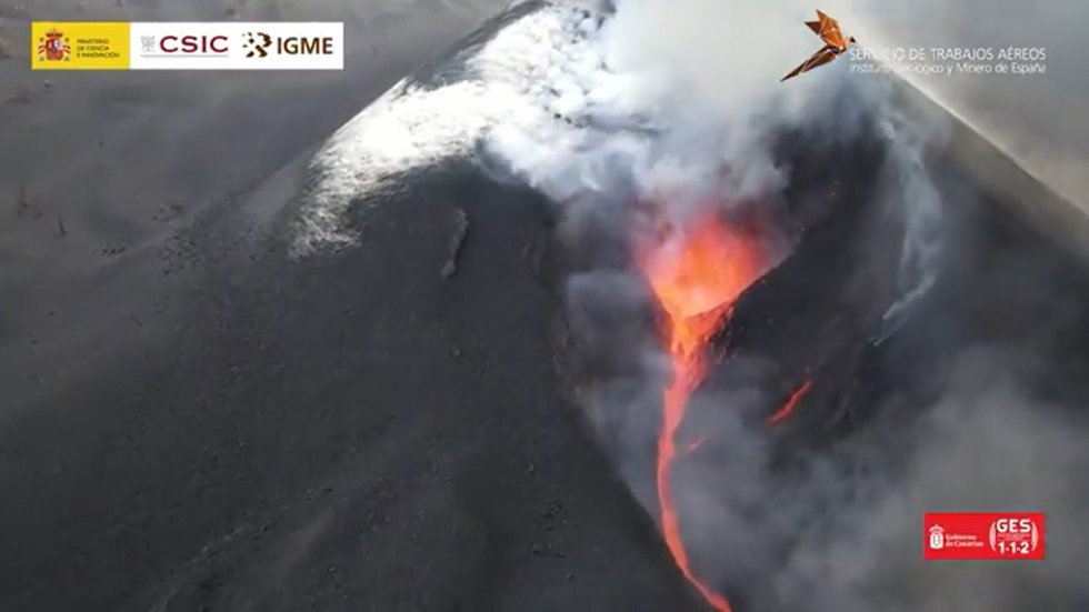 Volcán de La Palma 28 de octubre de 2021