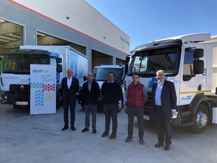 Presentación del primer camión 100% eléctrico en incorporarse a las rutas de reparto urbano en Catalunya.