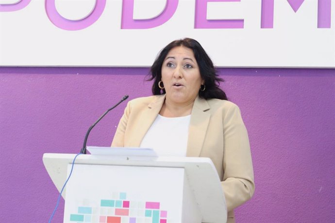 La portavoz de Unidas Podemos por Andalucía, Alejandra Durán.