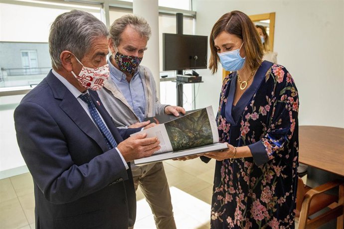 El presidente de Cantabria, Miguel Ángel Revilla, y la consejera de Presidencia, Paula Fernández, se reúnen con el director del Centro de Coordinación de Alertas y Emergencias Sanitarias, Fernando Simon.