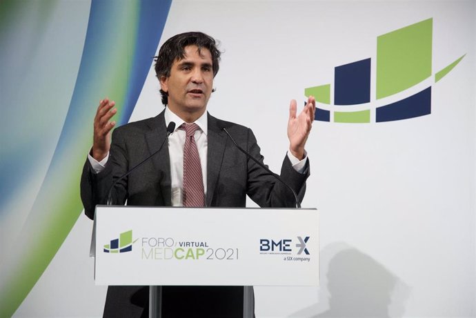 Archivo - El secretario de Estado de Economía y Apoyo a la Empresa, Gonzalo García Andrés, en el Foro Virtual Medcap 2021.