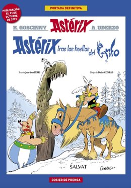 Portada del nuevo álbum 'Astérix tras la huella del grifo'