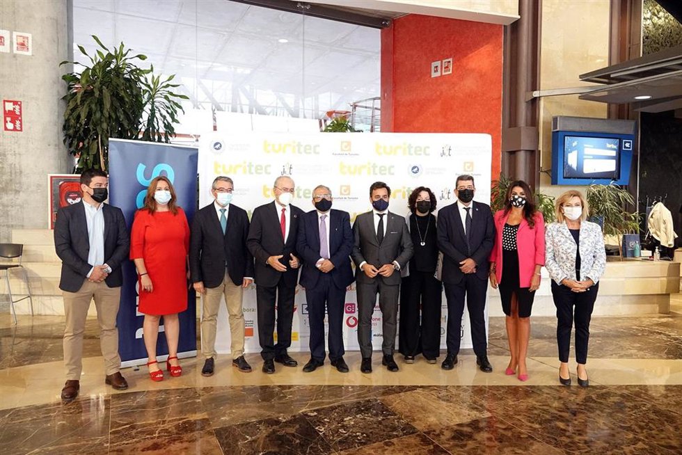 Inauguración de Turitec, congreso sobre la investigación de las tic aplicadas al turismo celebrado en Málaga